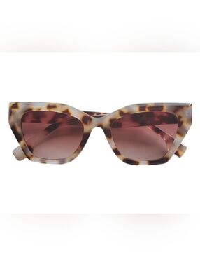 Cat-Eye Animal Print Sunglasses